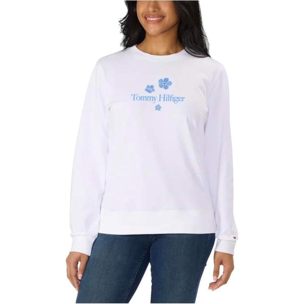 Tommy Hilfiger Women's Crewneck Sweater Optic White XXL NWT